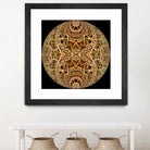 Red Grasses 3 Mandala by Digital Crafts on GIANT ART - brown photo illustration