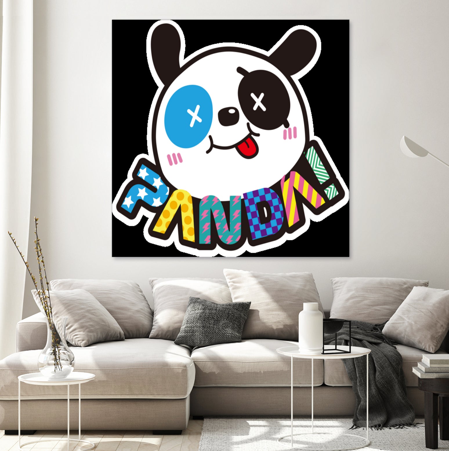 Funny Panda by Desi Setyoningrum on GIANT ART - white cartooning