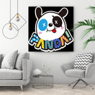 Funny Panda by Desi Setyoningrum on GIANT ART - white cartooning