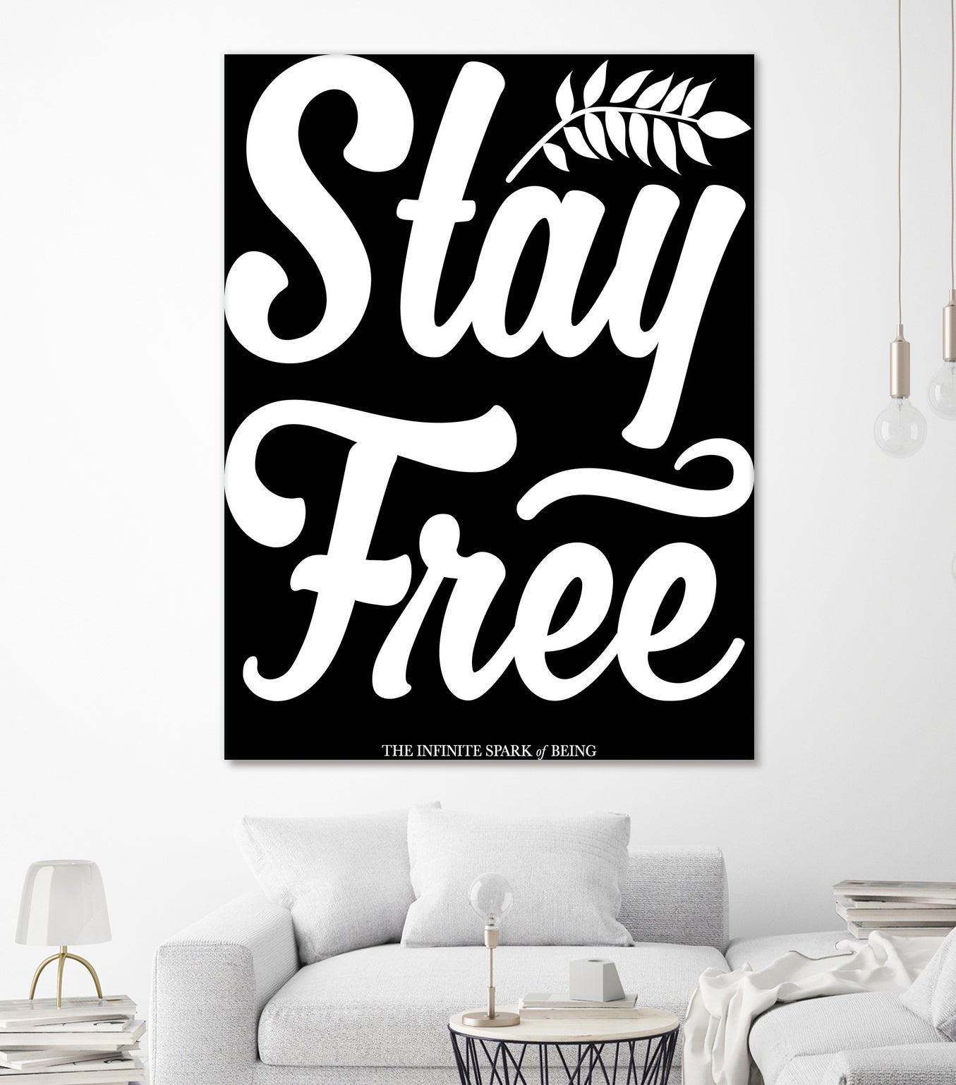 Stay Free (II) by The Infinite Spark of Being Keith Welsh on GIANT ART - black typography