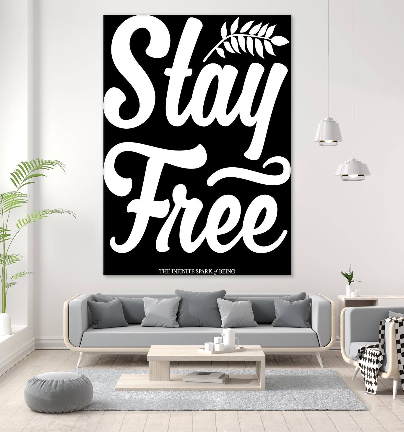 Stay Free (II) by The Infinite Spark of Being Keith Welsh on GIANT ART - black typography