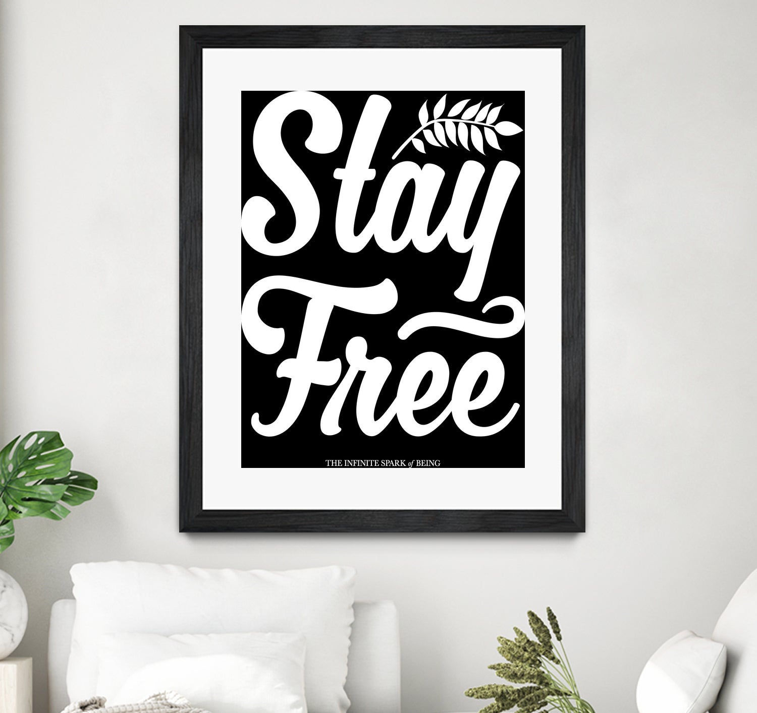 Stay Free (II) by The Infinite Spark of Being Keith Welsh on GIANT ART - black typography