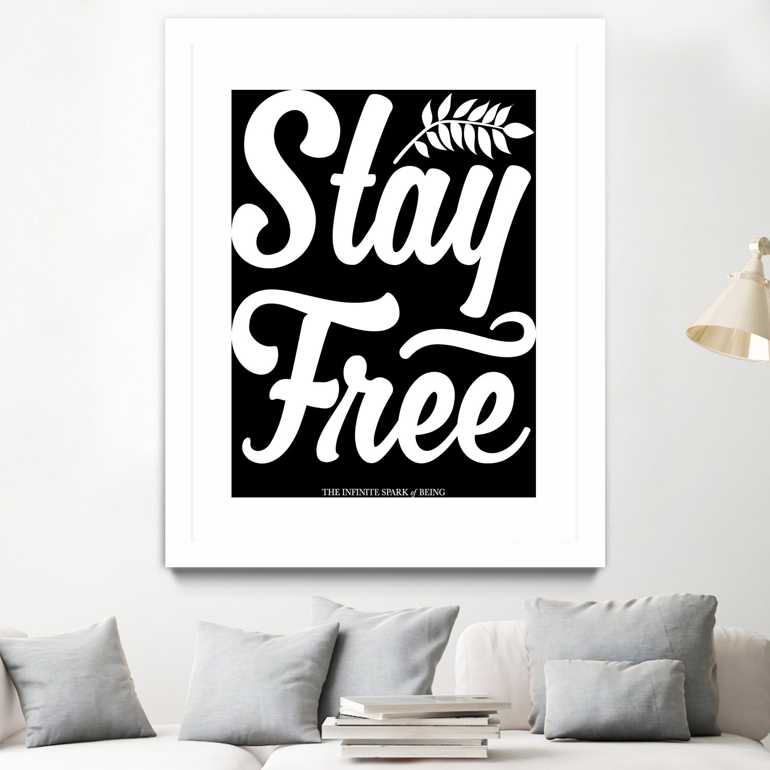 Stay Free (II) by The Infinite Spark of Being Keith Welsh on GIANT ART - black typography