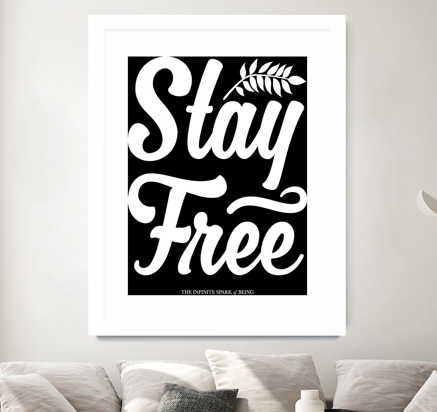 Stay Free (II) by The Infinite Spark of Being Keith Welsh on GIANT ART - black typography