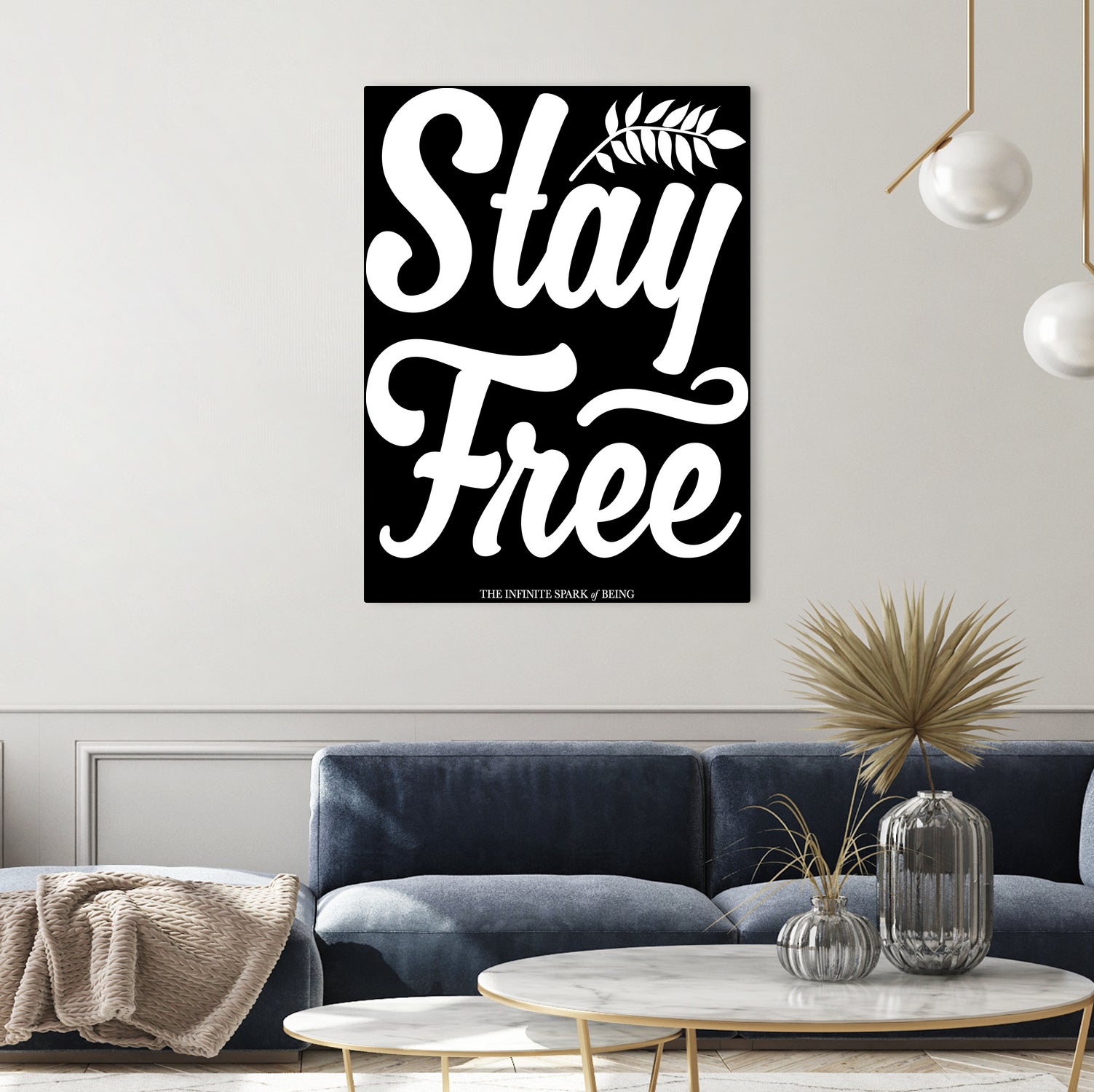 Stay Free (II) by The Infinite Spark of Being Keith Welsh on GIANT ART - black typography