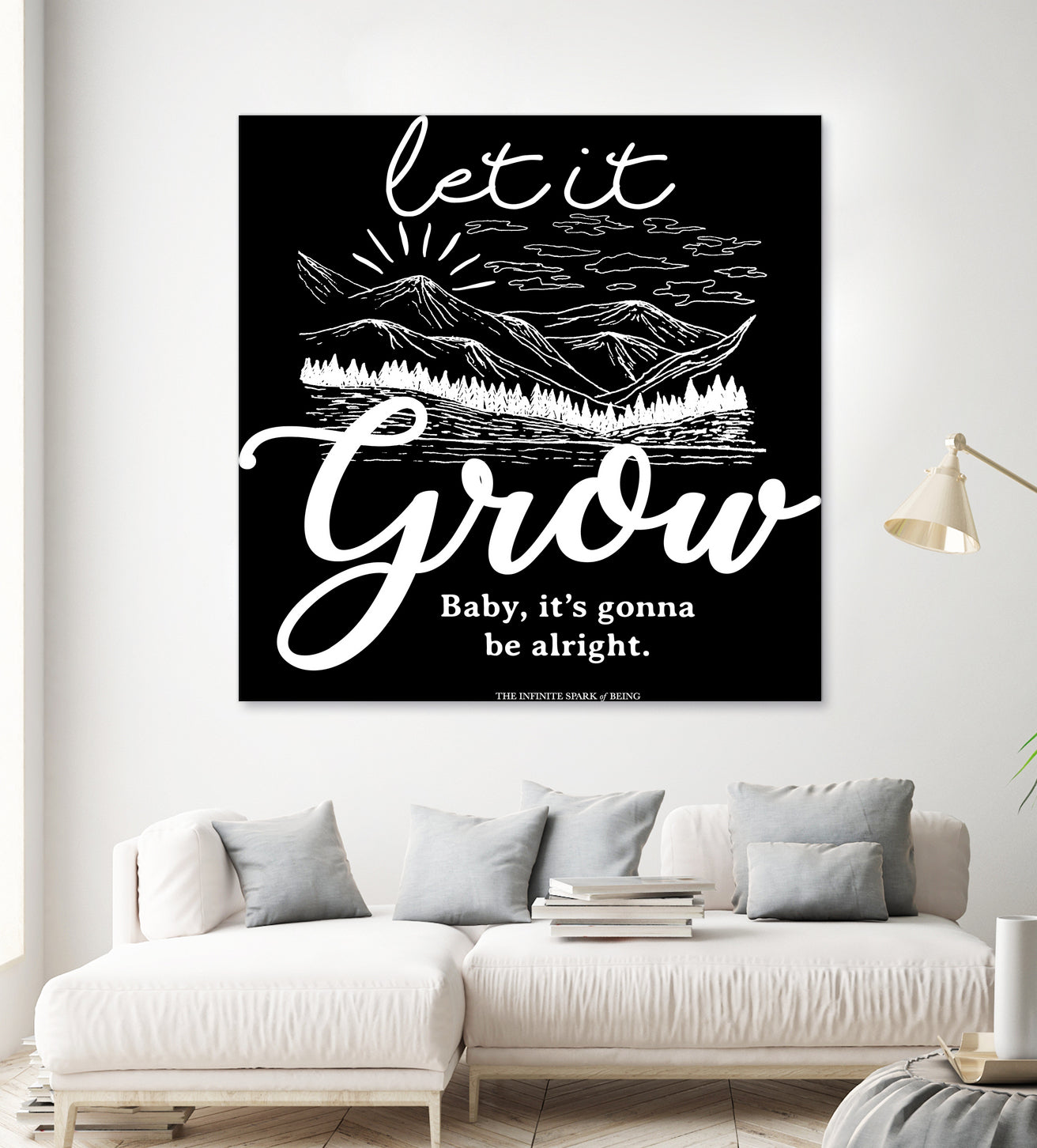 Let Grow (II) by The Infinite Spark of Being Keith Welsh on GIANT ART - black typography