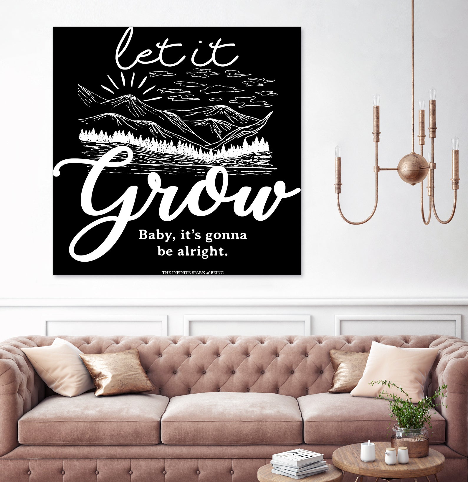 Let Grow (II) by The Infinite Spark of Being Keith Welsh on GIANT ART - black typography