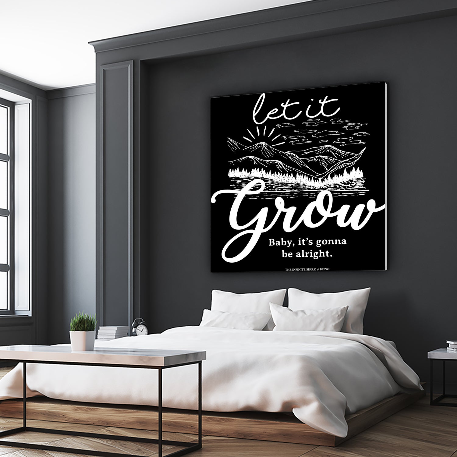 Let Grow (II) by The Infinite Spark of Being Keith Welsh on GIANT ART - black typography