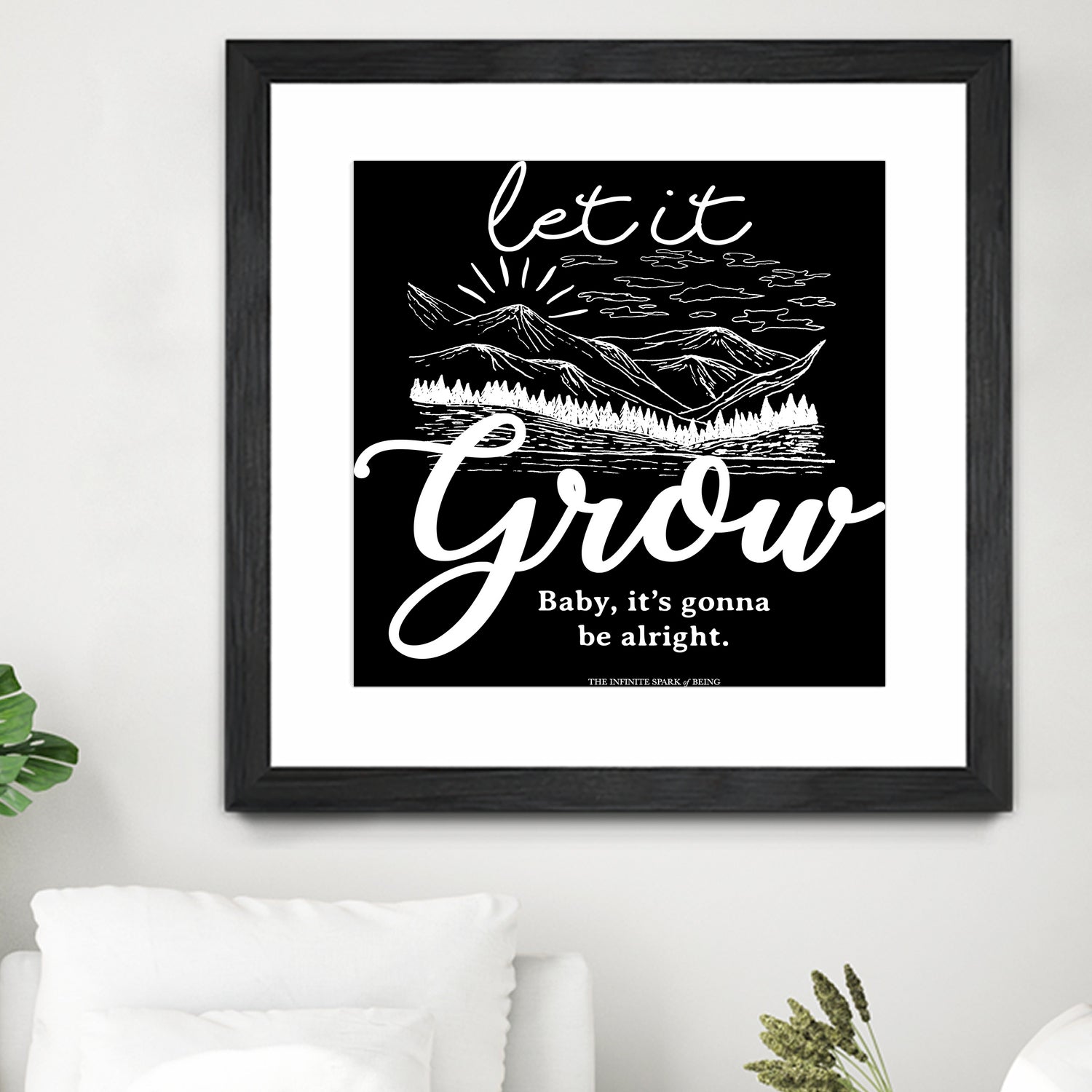 Let Grow (II) by The Infinite Spark of Being Keith Welsh on GIANT ART - black typography