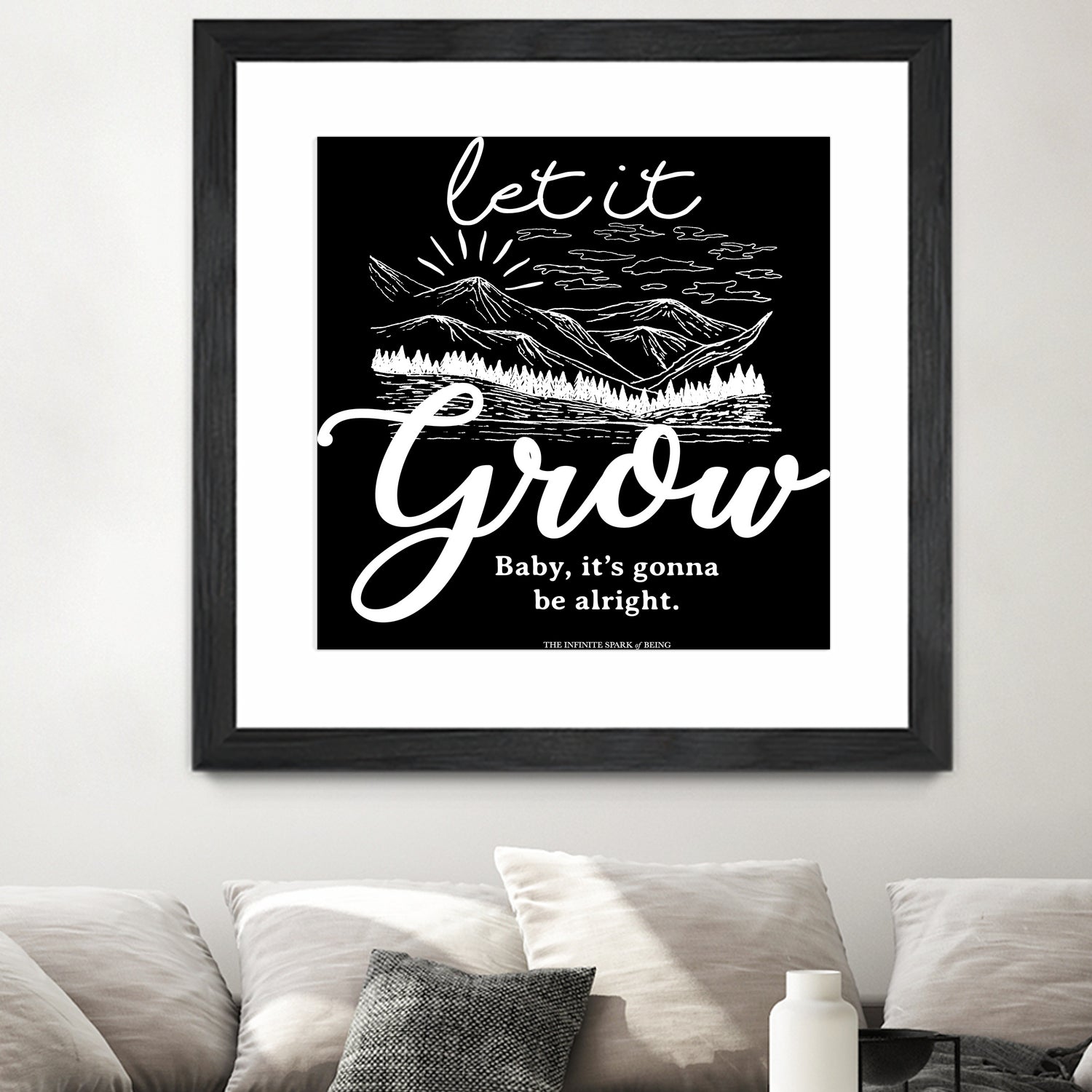 Let Grow (II) by The Infinite Spark of Being Keith Welsh on GIANT ART - black typography