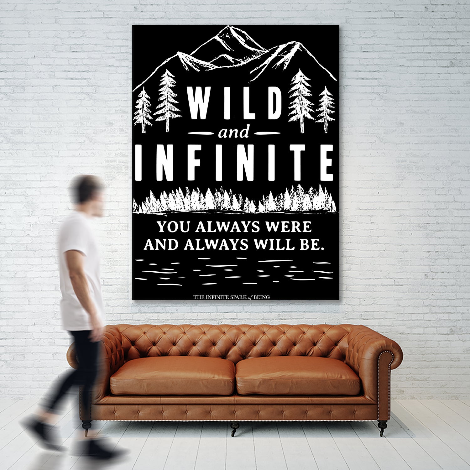 Always Wild (II) by The Infinite Spark of Being Keith Welsh on GIANT ART - black typography