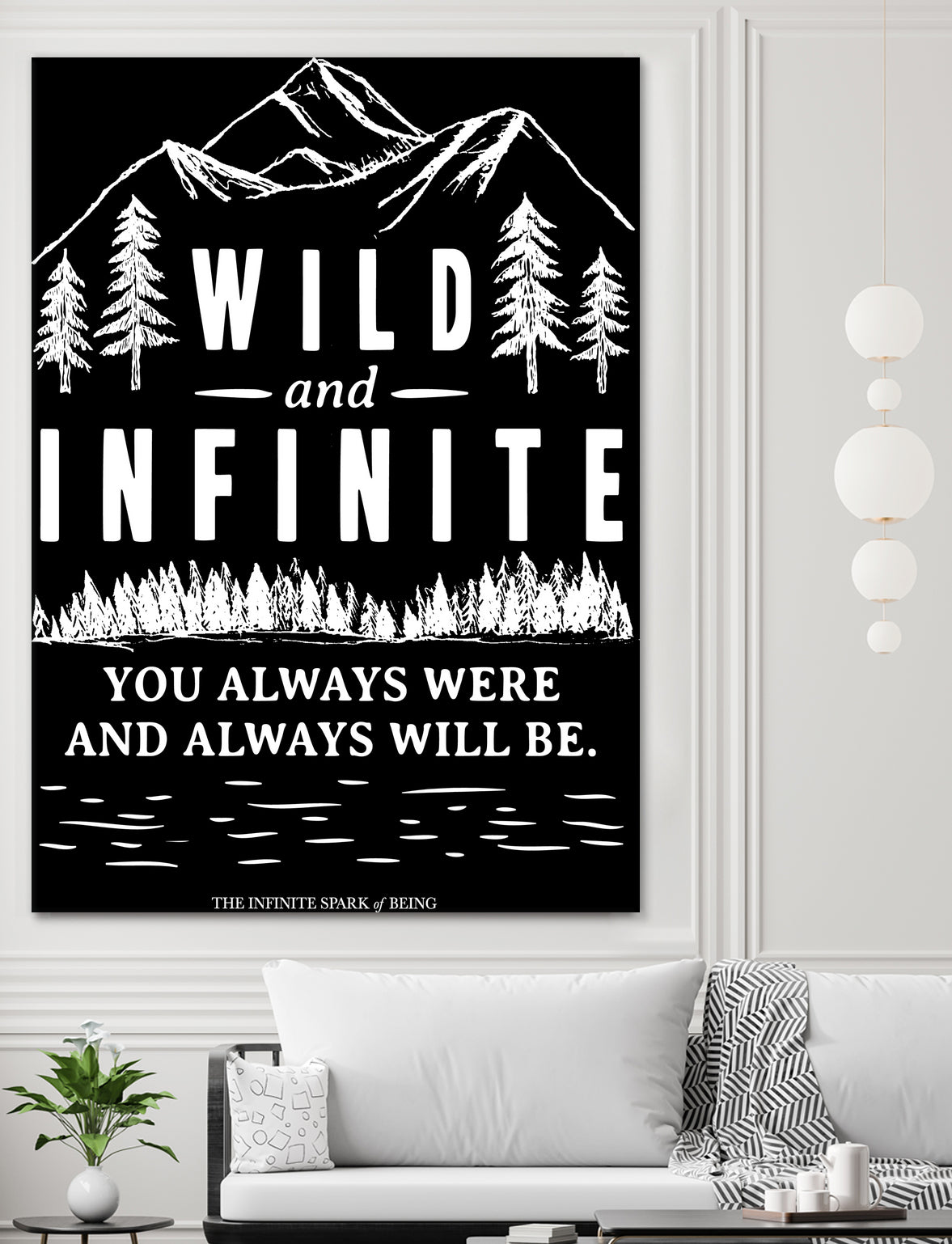 Always Wild (II) by The Infinite Spark of Being Keith Welsh on GIANT ART - black typography