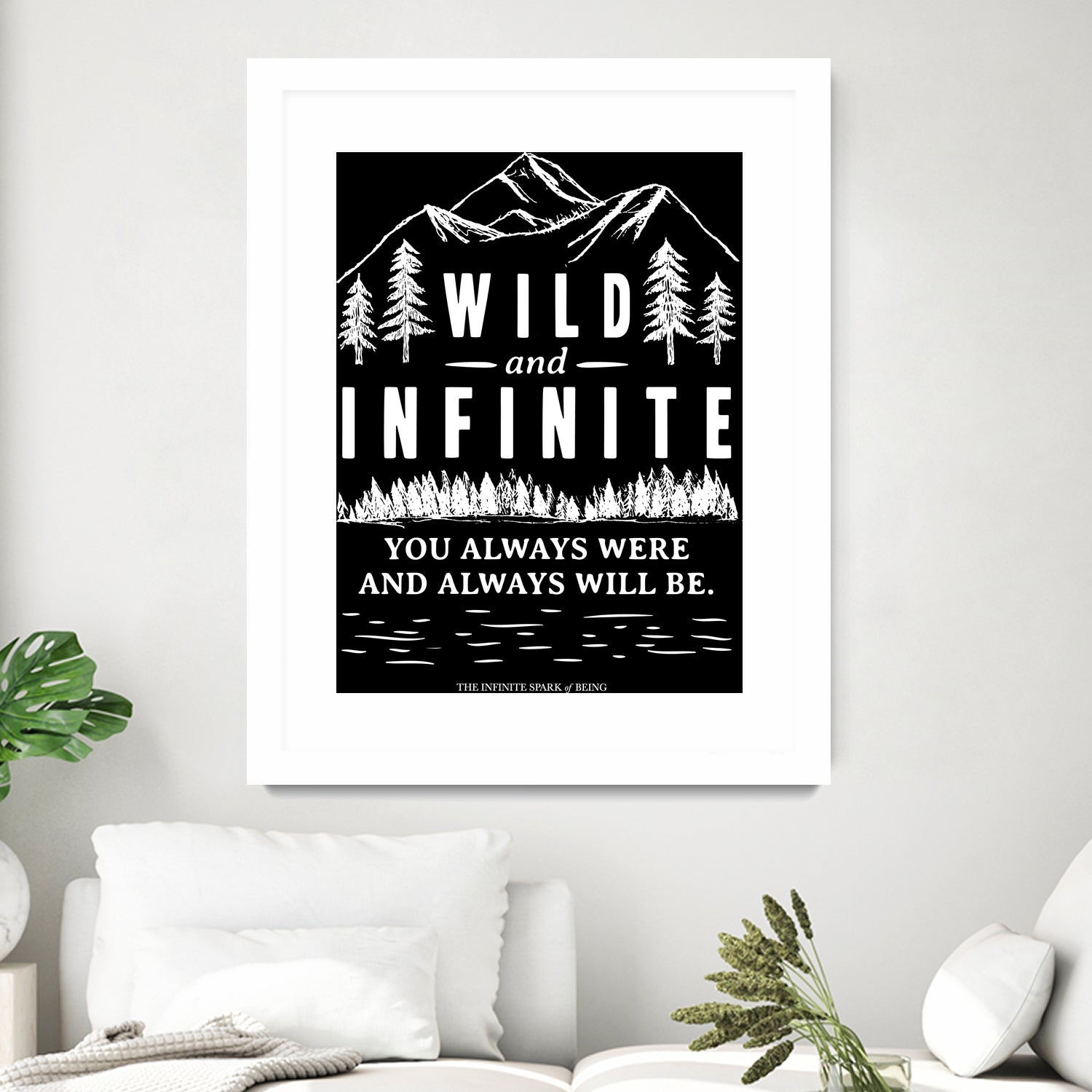 Always Wild (II) by The Infinite Spark of Being Keith Welsh on GIANT ART - black typography