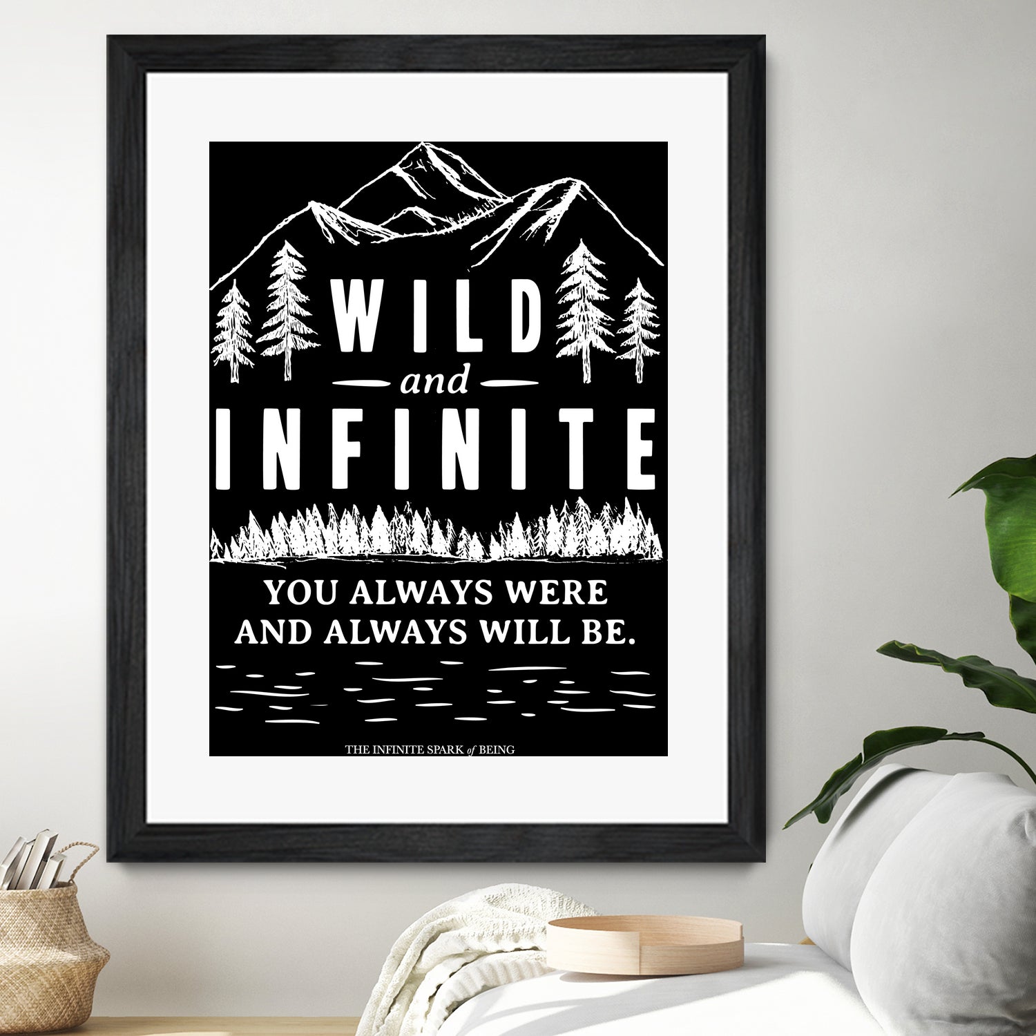 Always Wild (II) by The Infinite Spark of Being Keith Welsh on GIANT ART - black typography