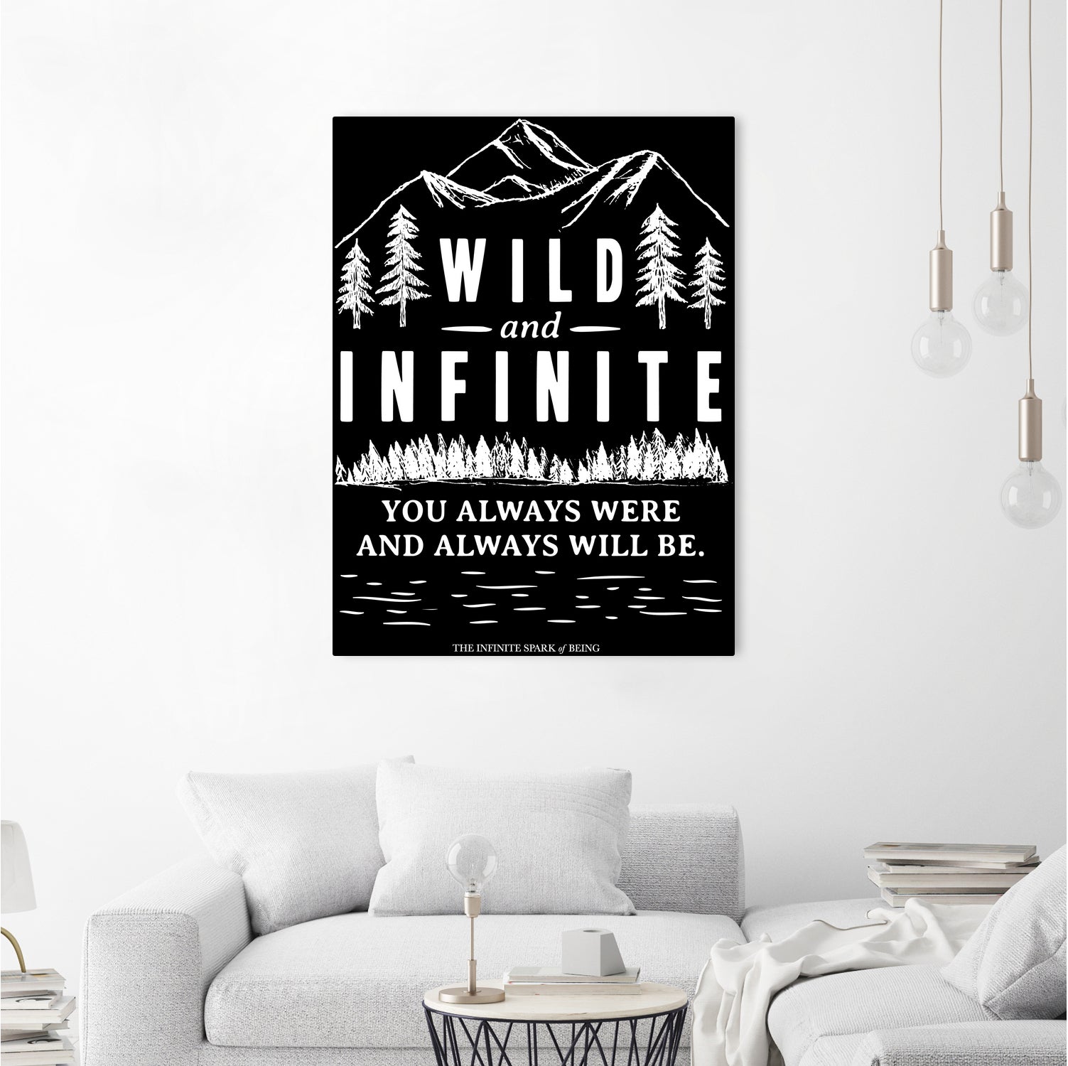 Always Wild (II) by The Infinite Spark of Being Keith Welsh on GIANT ART - black typography