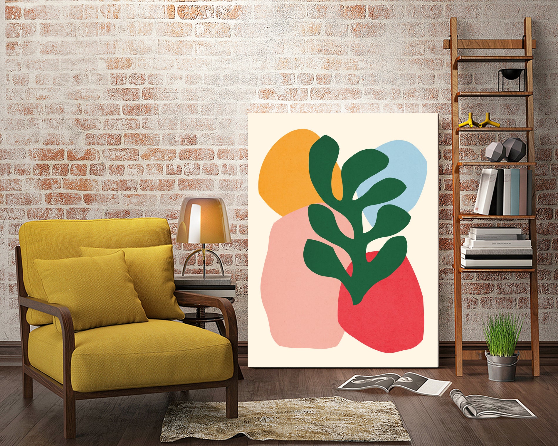 Floral Matisse 2 by Vitor Costa on GIANT ART - blue digital painting