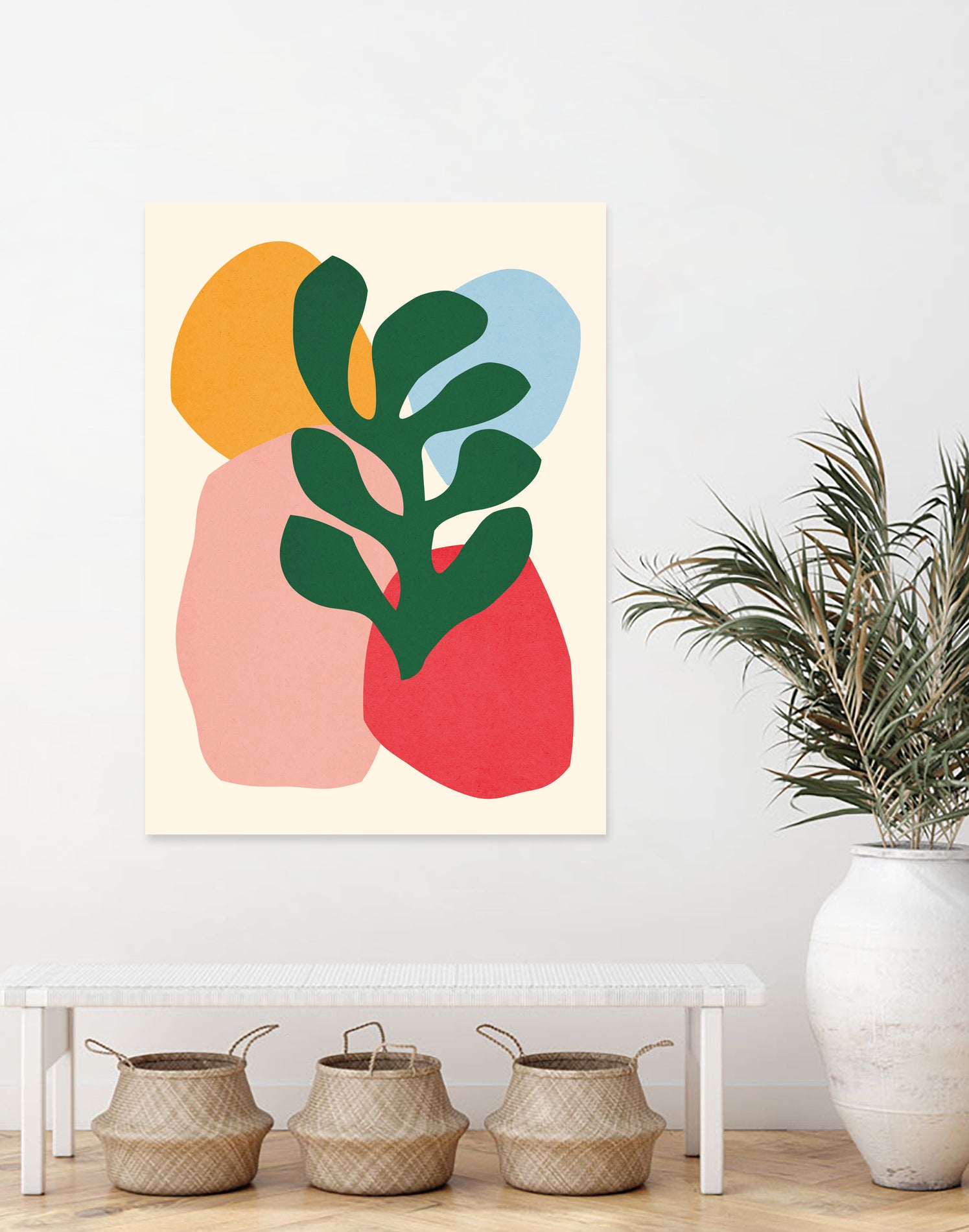 Floral Matisse 2 by Vitor Costa on GIANT ART - blue digital painting