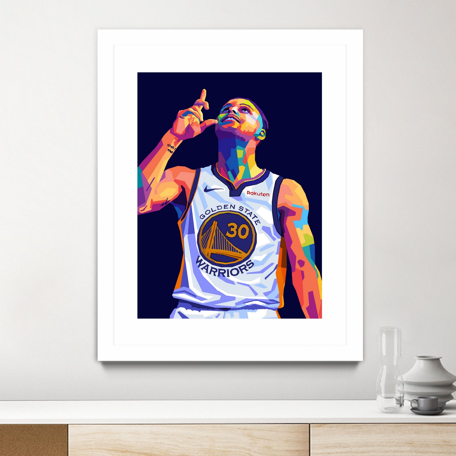 Stephen Curry Pop Art by Noval Purnama on GIANT ART - black digital drawing