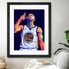 Stephen Curry Pop Art by Noval Purnama on GIANT ART - black digital drawing