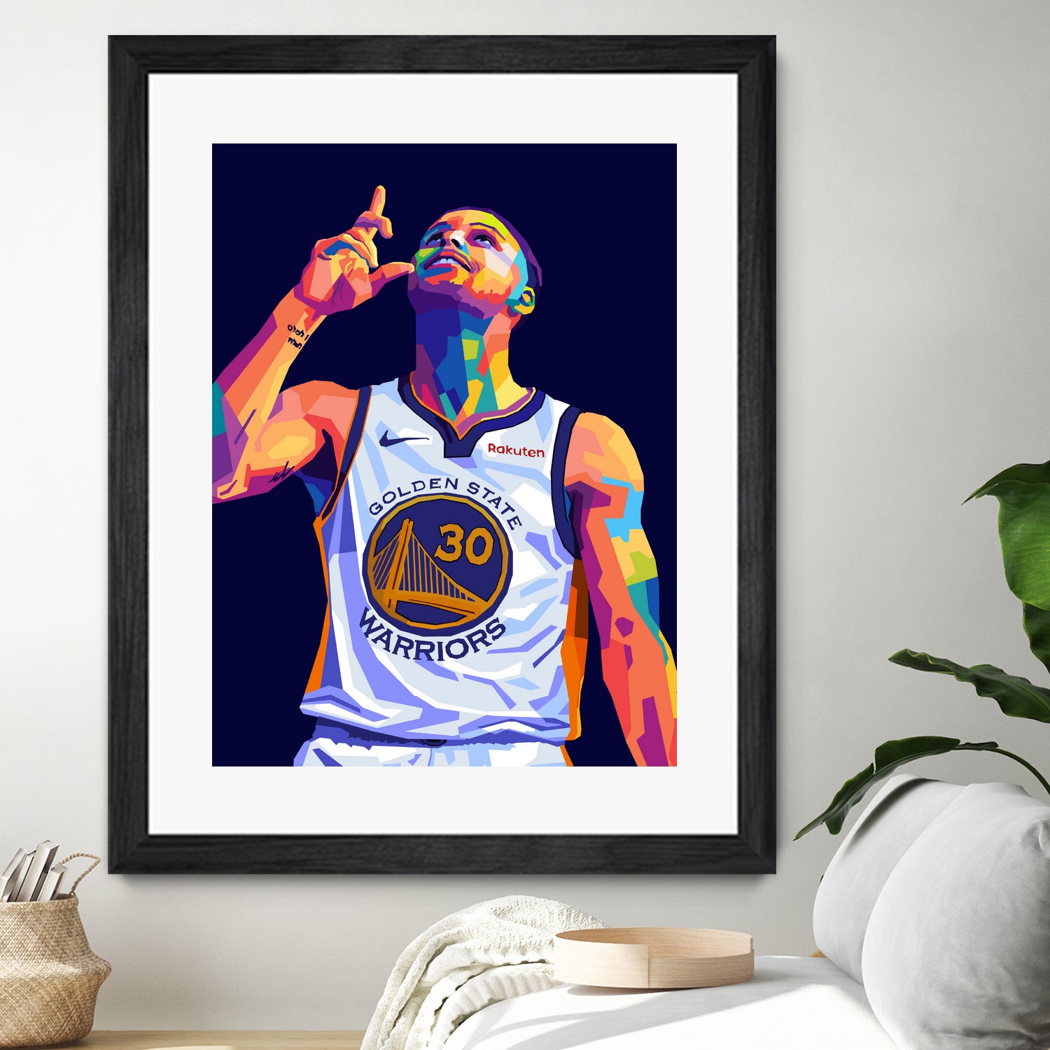 Stephen Curry Pop Art by Noval Purnama on GIANT ART - black digital drawing