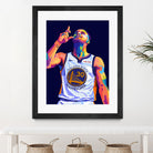 Stephen Curry Pop Art by Noval Purnama on GIANT ART - black digital drawing