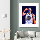 Stephen Curry Pop Art by Noval Purnama on GIANT ART - black digital drawing