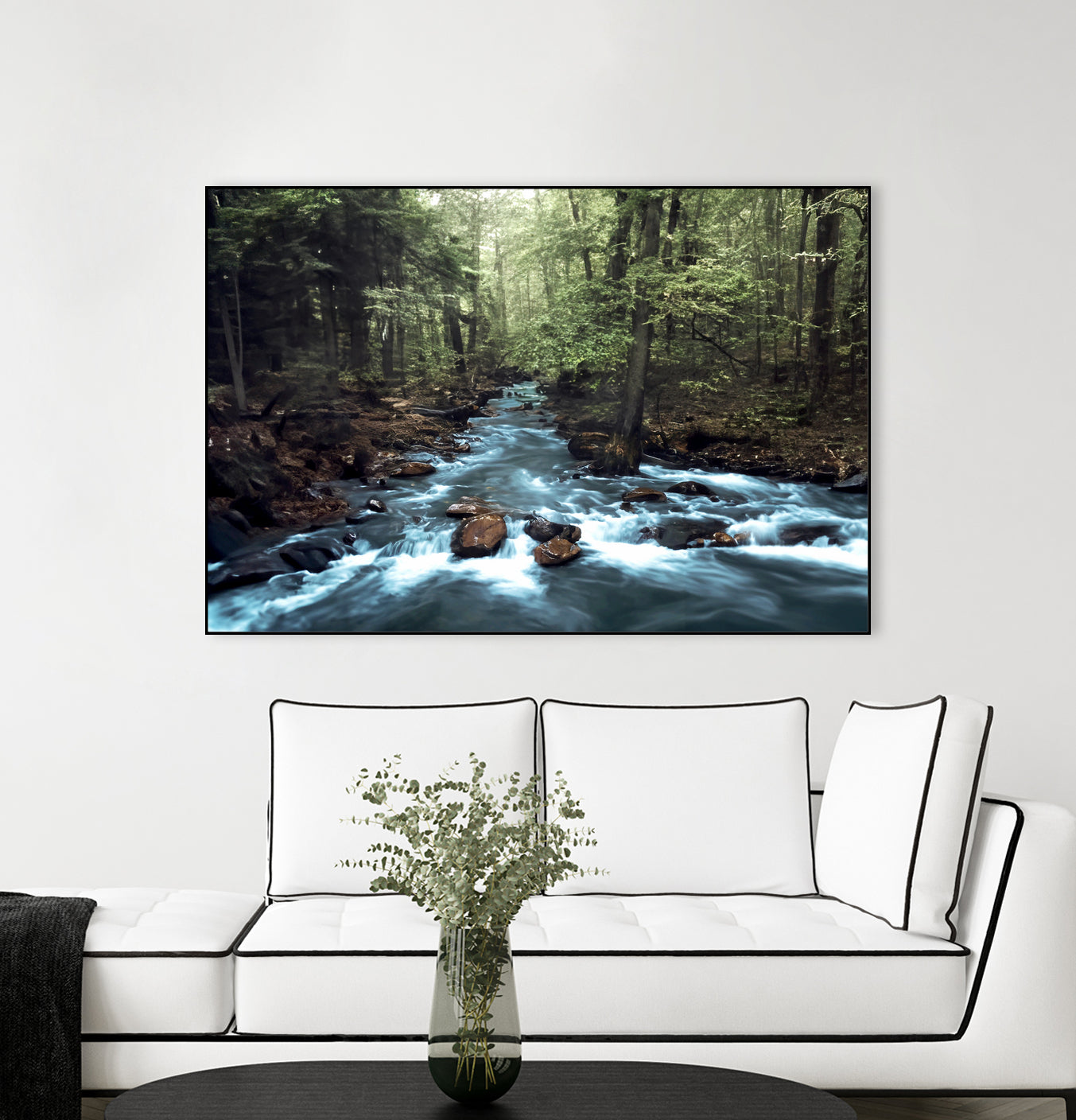 River through the Woods by William Cuccio on GIANT ART - green photo illustration