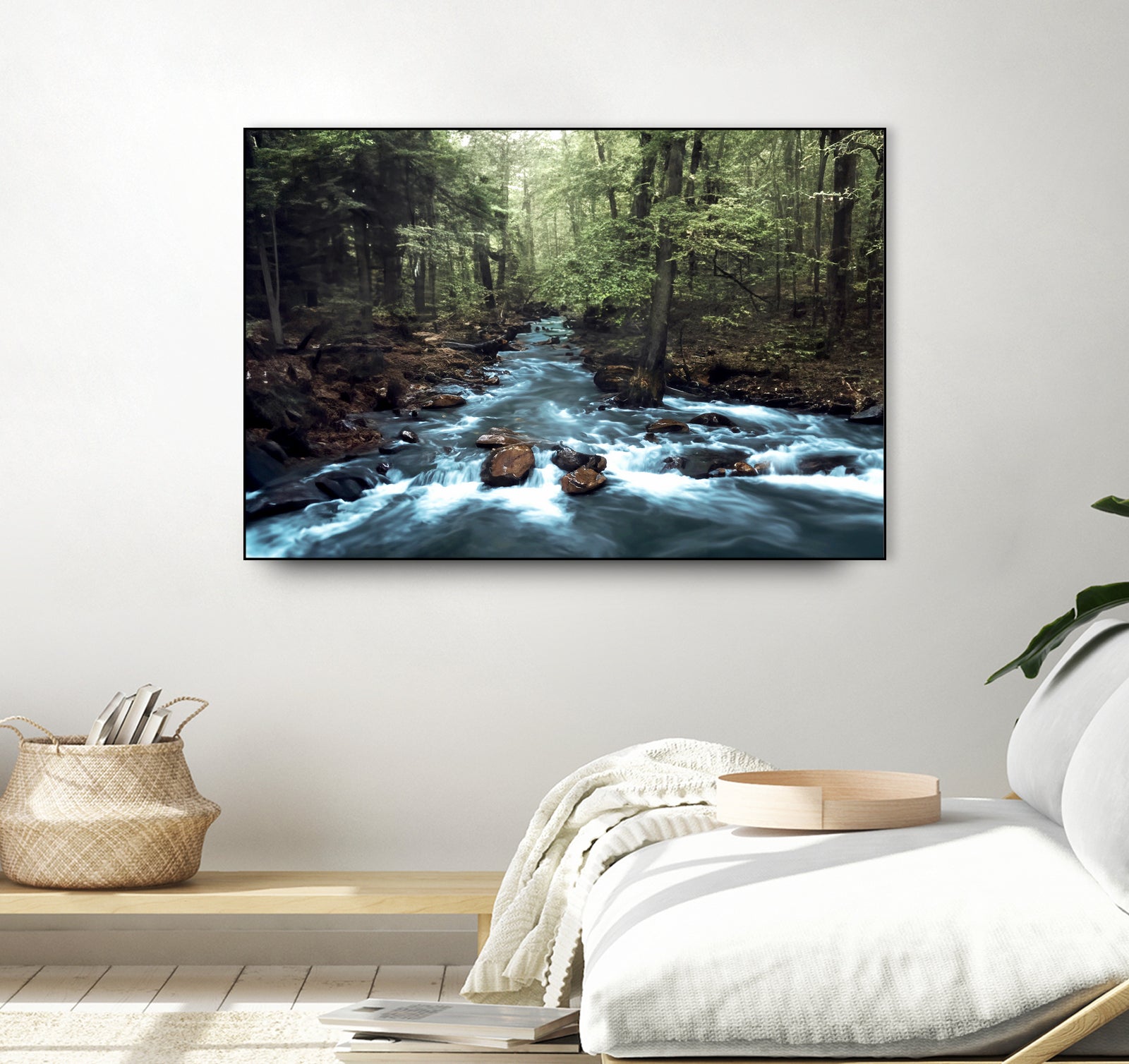 River through the Woods by William Cuccio on GIANT ART - green photo illustration