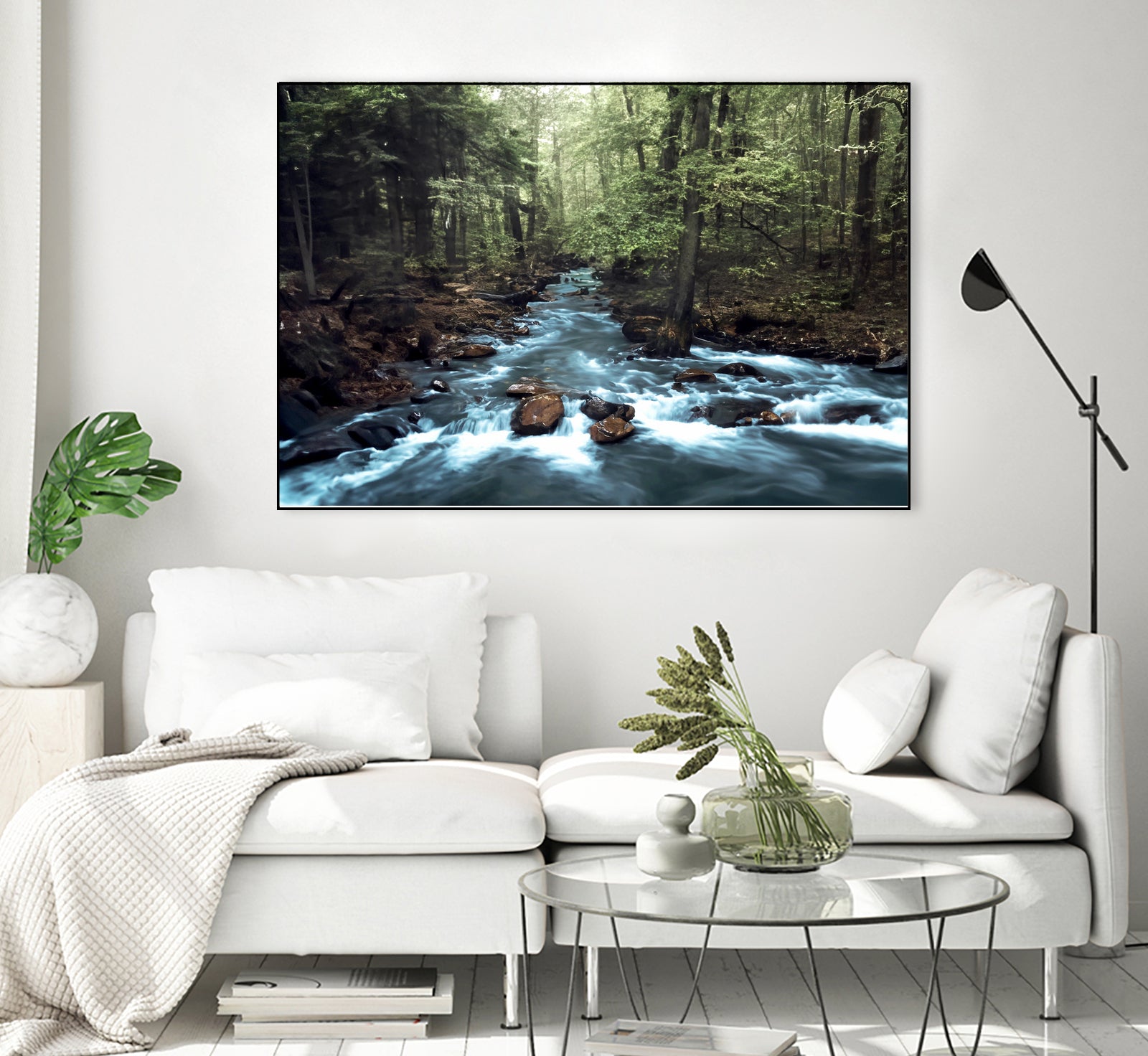 River through the Woods by William Cuccio on GIANT ART - green photo illustration