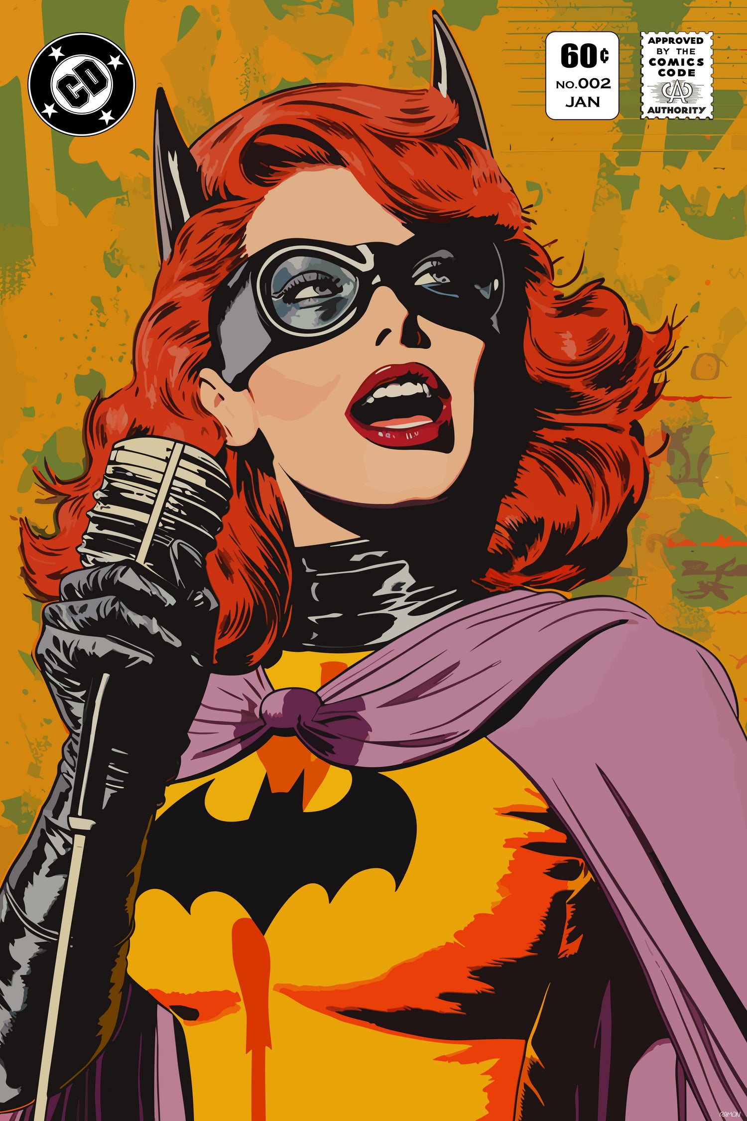 BatSong by Ramon Souza on GIANT ART - yellow vector illustration