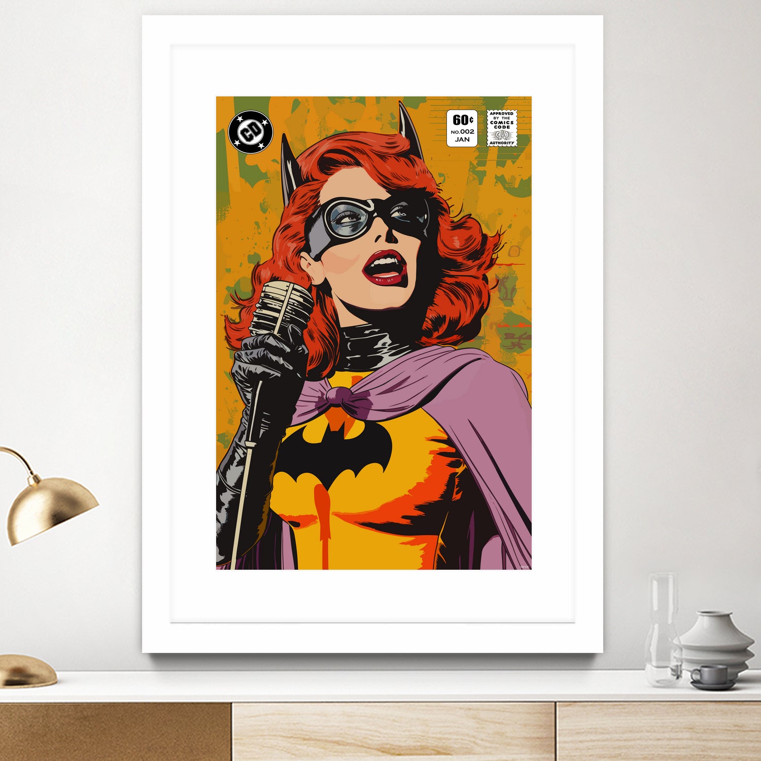 BatSong by Ramon Souza on GIANT ART - yellow vector illustration