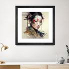 Powerful Warrior Geisha #1 by Isabel Cerdá Muñoz on GIANT ART - brown digital painting