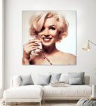 Marilyn Monroe by William Cuccio on GIANT ART - yellow digital painting