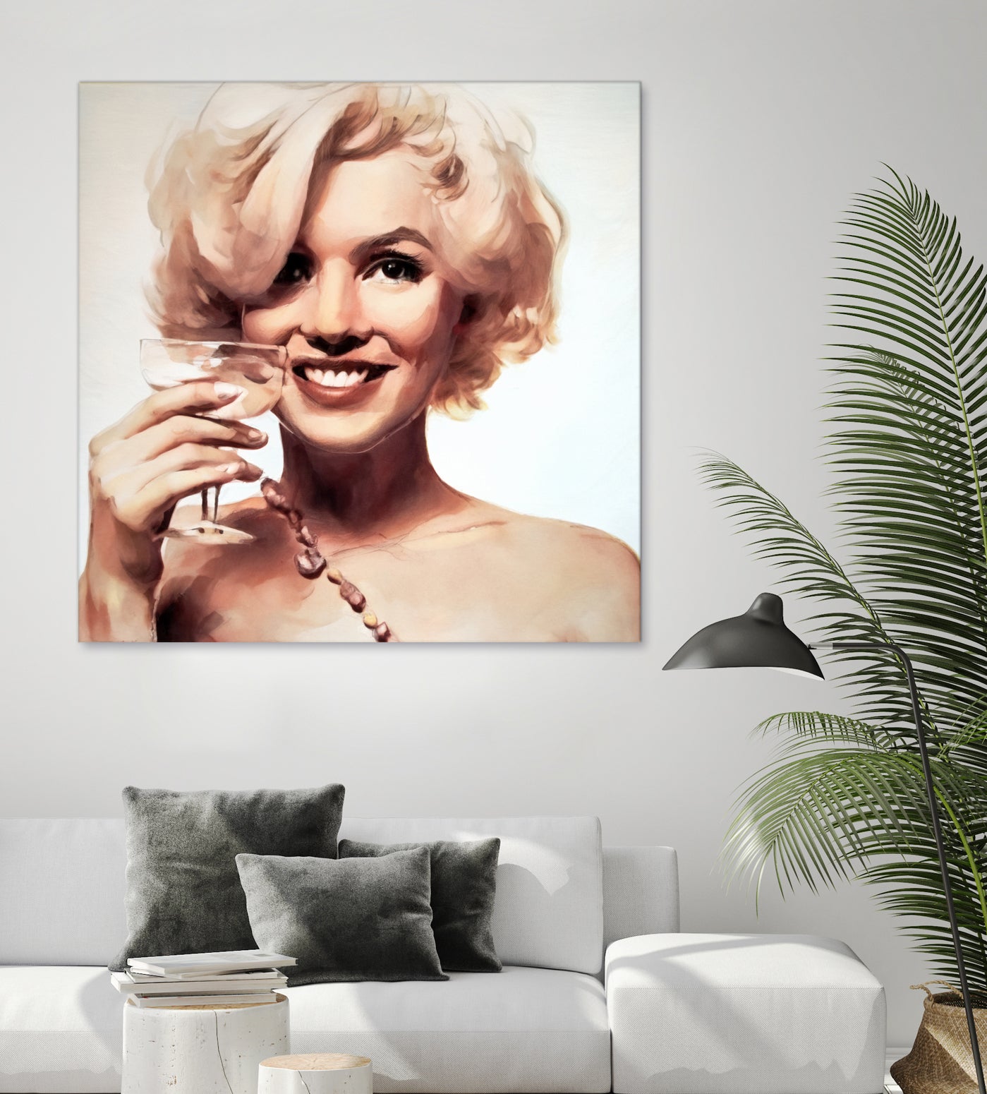 Marilyn Monroe by William Cuccio on GIANT ART - yellow digital painting