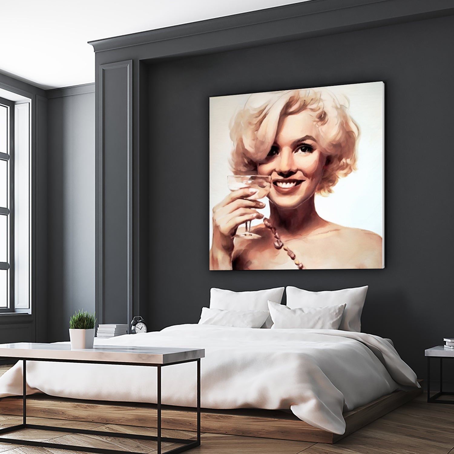 Marilyn Monroe by William Cuccio on GIANT ART - yellow digital painting