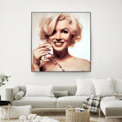 Marilyn Monroe by William Cuccio on GIANT ART - yellow digital painting