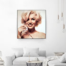 Marilyn Monroe by William Cuccio on GIANT ART - yellow digital painting