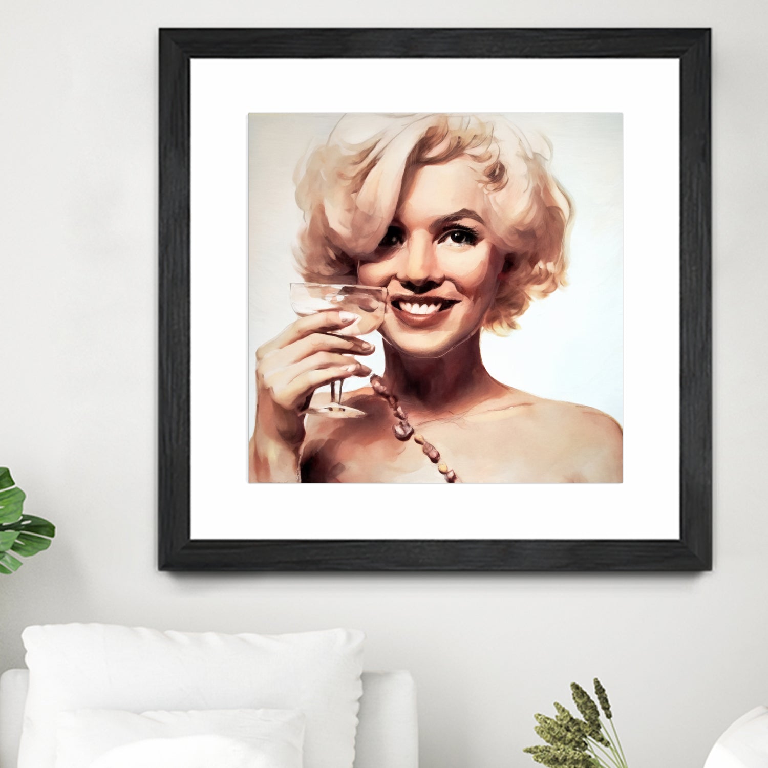 Marilyn Monroe by William Cuccio on GIANT ART - yellow digital painting