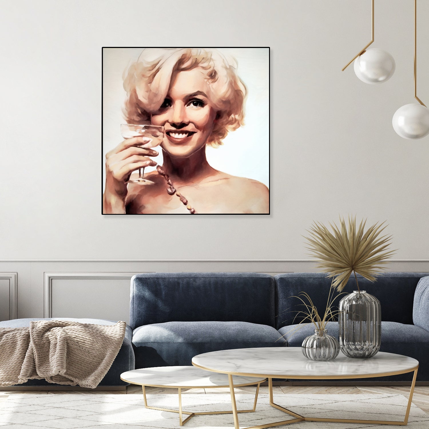 Marilyn Monroe by William Cuccio on GIANT ART - yellow digital painting