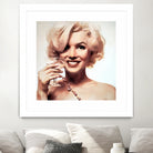 Marilyn Monroe by William Cuccio on GIANT ART - yellow digital painting