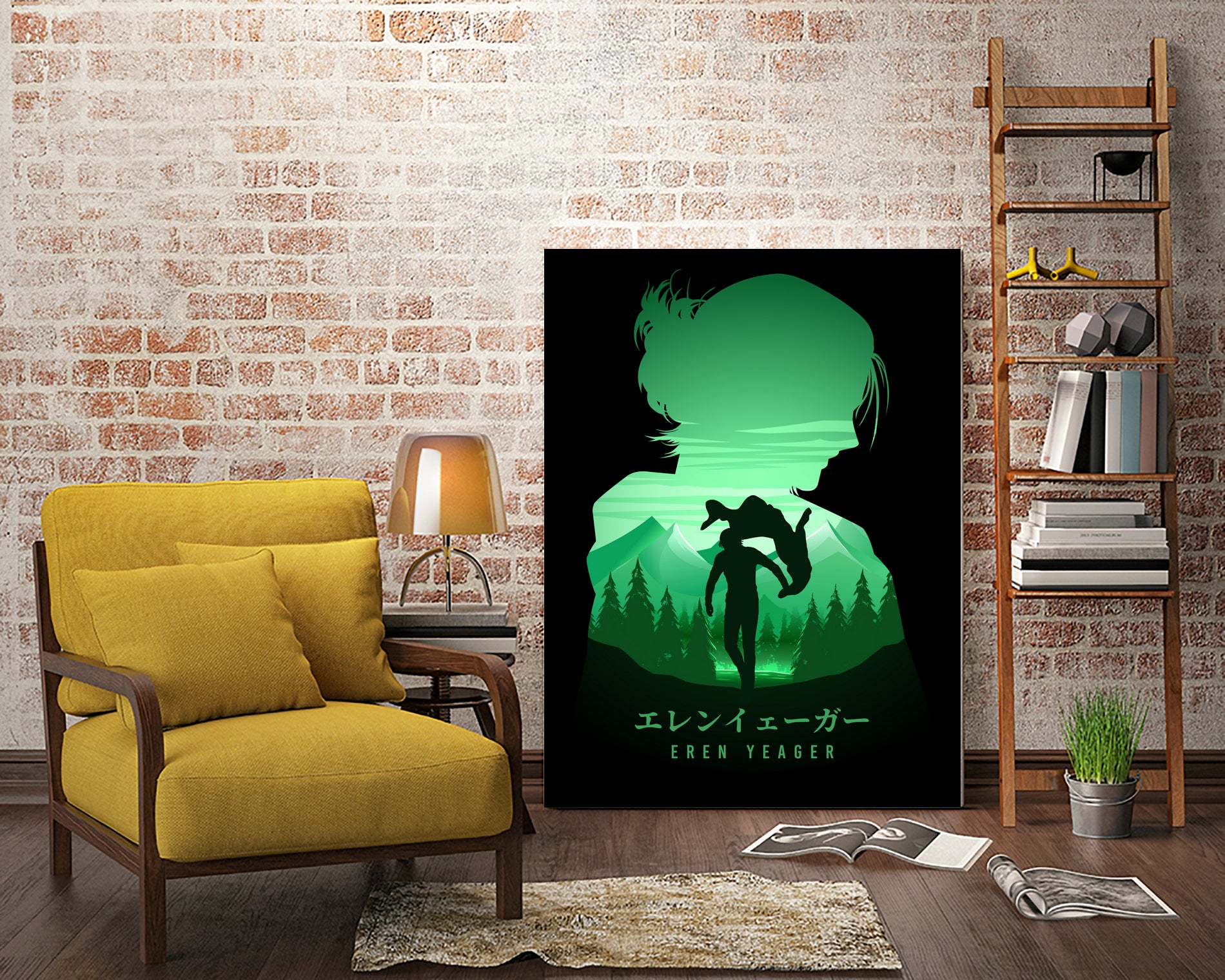 Eren Yeager by Illust Artz on GIANT ART - green digital drawing