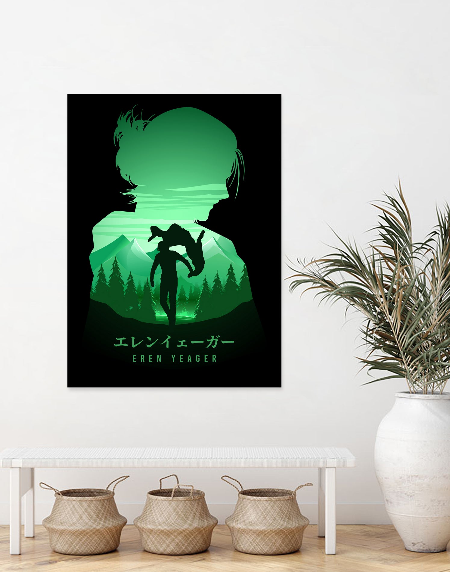 Eren Yeager by Illust Artz on GIANT ART - green digital drawing