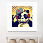 Panda Bear I Am a DJ 14 by OTIS PORRITT on GIANT ART - black digital painting