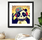 Panda Bear I Am a DJ 14 by OTIS PORRITT on GIANT ART - black digital painting