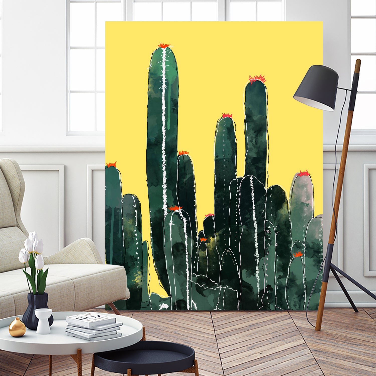 Cactus by Ümmühan Türk on GIANT ART - green digital painting