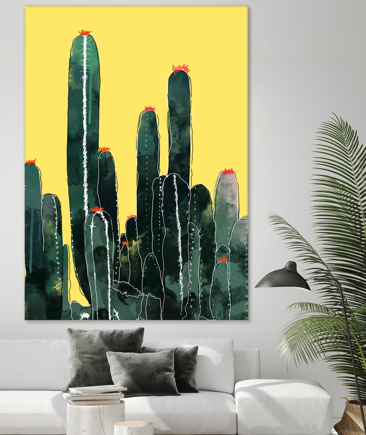 Cactus by Ümmühan Türk on GIANT ART - green digital painting