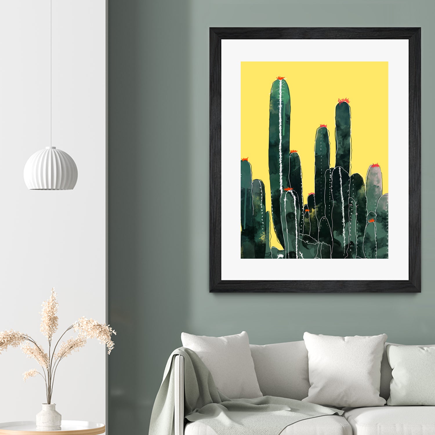 Cactus by Ümmühan Türk on GIANT ART - green digital painting