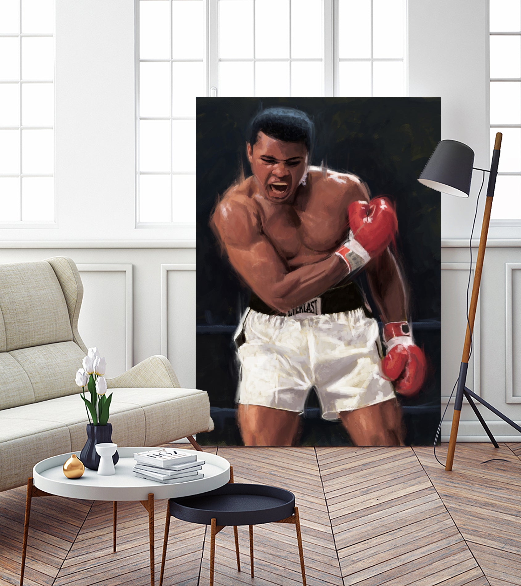 The Greatest Boxer by Ahmad Kadi on GIANT ART - black digital painting