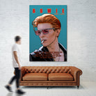 Bowie: Memento mori by Dan Avenell on GIANT ART - blue digital painting