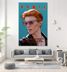 Bowie: Memento mori by Dan Avenell on GIANT ART - blue digital painting